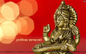 goddess-saraswati-8a HD Wallpaper